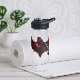 Bouteille D'eau Gotham Chevaliers Hood rouge dans le logo