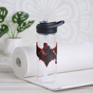 Bouteille D'eau Gotham Chevaliers Hood rouge dans le logo