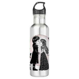 Bouteille D'eau Gothique Emo Enfants Kiss Valentine's Day