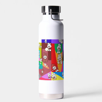Bouteille D'eau Gourde : Lapins en Cavale