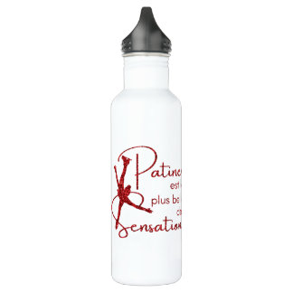 Bouteille D'eau Gourde patinage Rouge brillant belle sensation