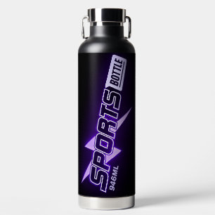 Bouteille D'eau Gourde Sport 946 ml – Design Violet et Noir