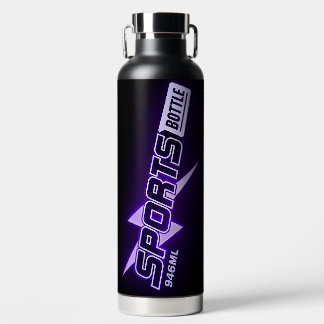 Bouteille D'eau Gourde Sport 946 ml – Design Violet et Noir