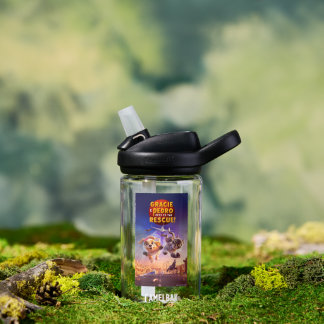 Bouteille D'eau Gracie & Pedro : Animaux de compagnie à la Secourt