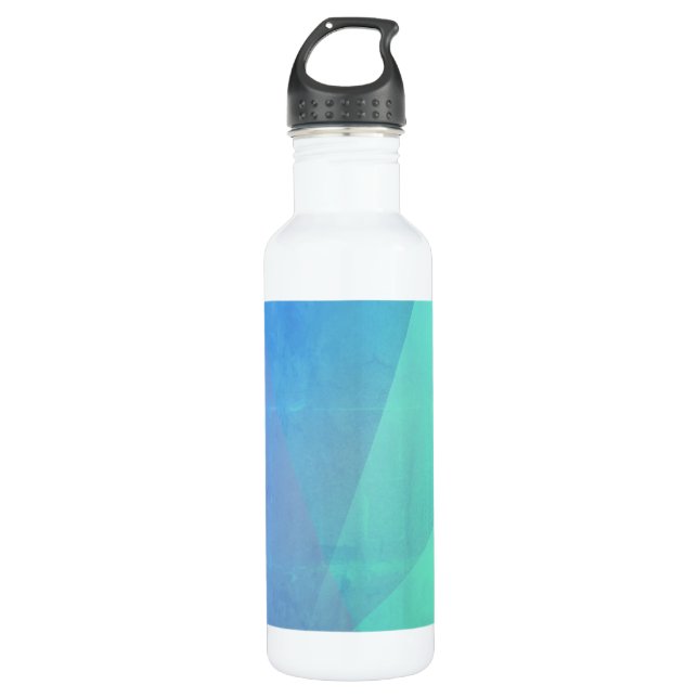 Bouteille D'eau Gradation Blue Aqua & Turquoise (Devant)