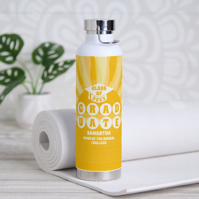 Bouteille D'eau Graduation Retro Sunshine (Yoga)
