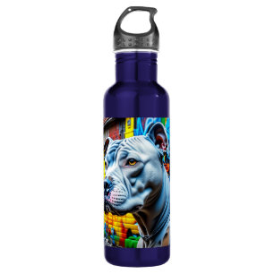 Bouteille D'eau Graffiti Street Art Pitbull