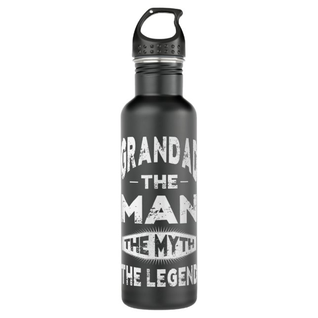 Bouteille D'eau Grand L'Homme Le Mythe La Légende Grand-Père Don M (Devant)