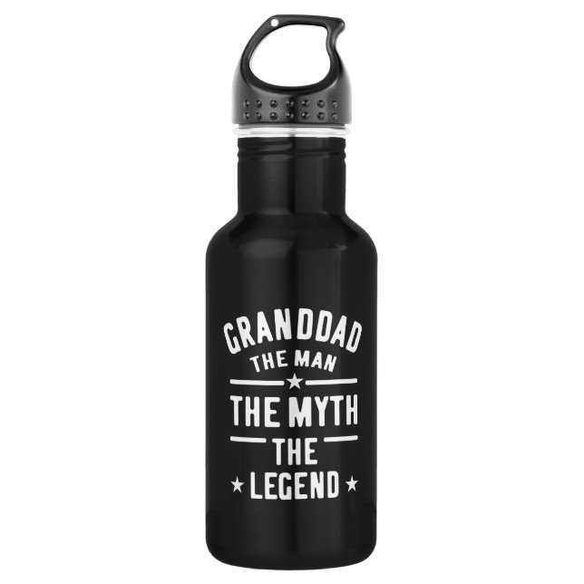 Bouteille D'eau Grand-père La Légende Du Mythe De L'Homme (Devant)