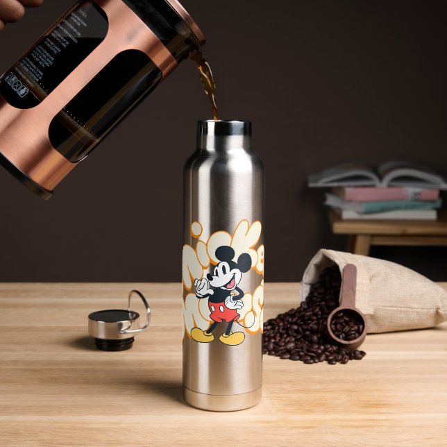 Bouteille D'eau Graphique classique du nom de Mickey Mouse en lett (Gym)