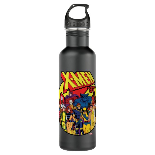 Bouteille D'eau Graphique de groupe de caractères X-Men '97 (Devant)