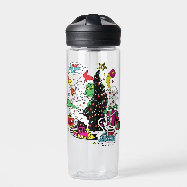 Bouteille D'eau Graphique de Noël coloré Grinch (Extérieur)