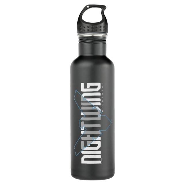 Bouteille D'eau Graphique de nom high-tech Nightwing (Devant)