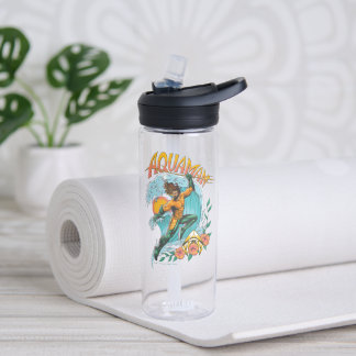 Bouteille D'eau Graphique du Surf de levage Aquaman et Trident