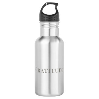 Bouteille D'eau Gratitude – Conception de typographie minimale