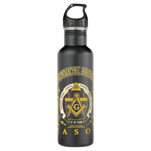 Bouteille D'eau Greats Mason Masonic Prince Hall Masons Présidents (Devant)