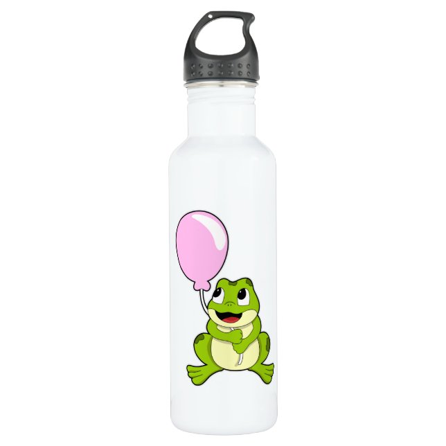 Bouteille D'eau Grenouille avec ballon (Devant)