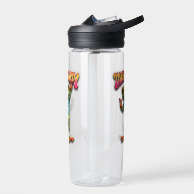 Bouteille D'eau Grenouille Hippie Prenez les Choses Calmement Amus (Gauche)