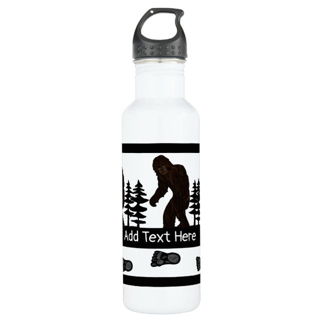 Bouteille D'eau Gros pied dans les arbres Acier inoxydable personn (Devant)