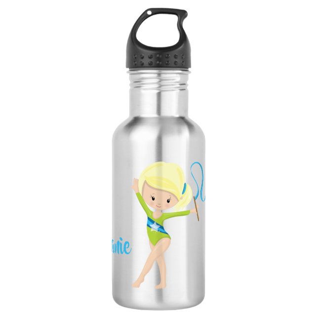 Bouteille D'eau Gymnaste - Blonde personnalisée (Devant)
