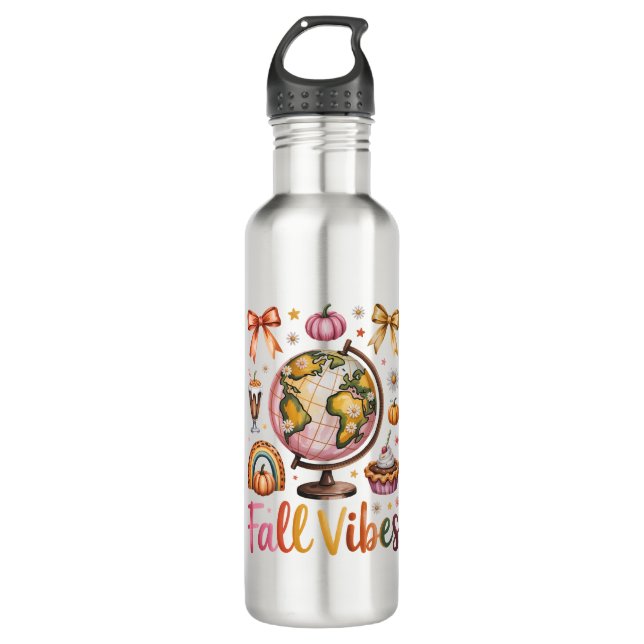 Bouteille D'eau Halloween Camping Citrouille Voyage (Devant)
