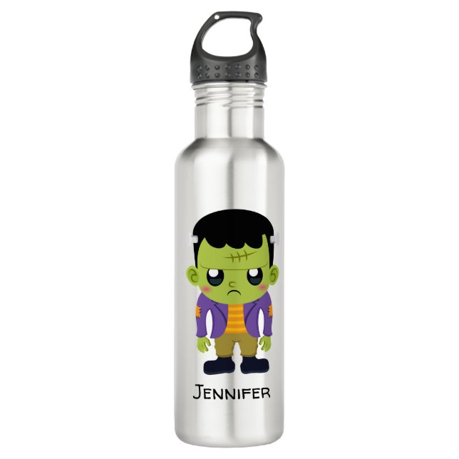 Bouteille D'eau Halloween monstre Frankenstein Green (Devant)