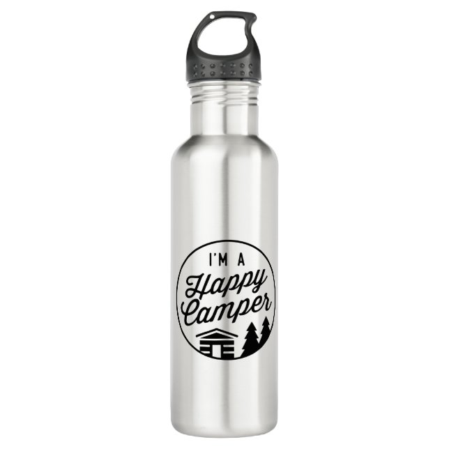Bouteille D'eau Happy Camper (Devant)