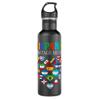 Bouteille D'eau Happy National Hispanic Heritage Month All Countri
