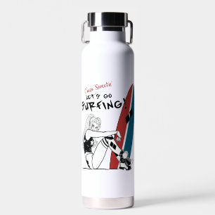 Bouteille D'eau Harley Quinn - Allons surfer