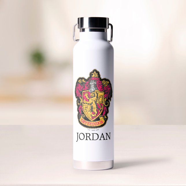 Bouteille D'eau Harry Potter | Gryffindor House Crest | Ajouter un (Créateur téléchargé)