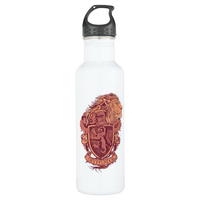 Bouteille D'eau Harry Potter | Gryffindor Lion Crest (Devant)
