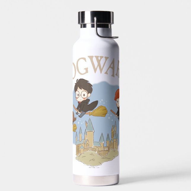 Bouteille D'eau HARRY POTTER™, Hermione & Ron Fly Over HOGWARTS™ (Gauche)