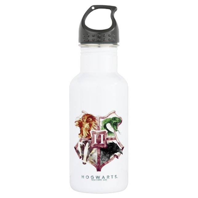 Bouteille D'eau Harry Potter | HOGWARTS™ Crest Aquarelle (Devant)