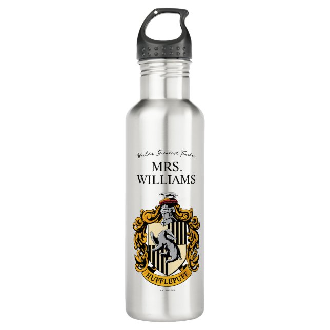 Bouteille D'eau Harry Potter | Professeur Hufflepuff personnalisé (Devant)