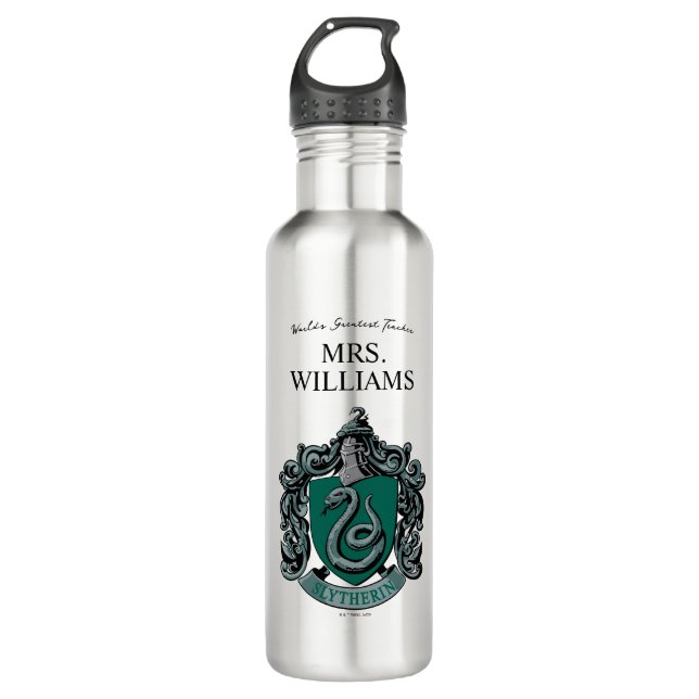Bouteille D'eau Harry Potter | Slytherin enseignant personnalisé (Devant)