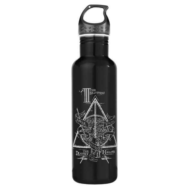 Bouteille D'eau Harry Potter Spell | HAUTEUR DE MORT Graphique (Devant)