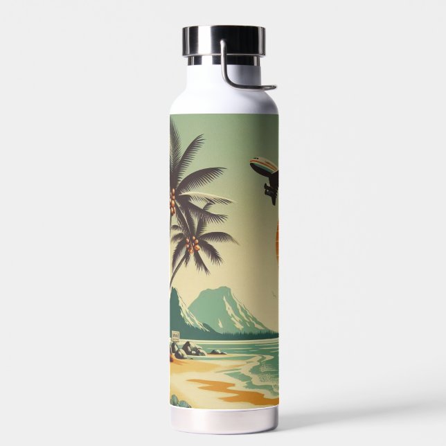 Bouteille D'eau Hawaï vintage/tropical (Gauche)