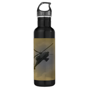 Bouteille D'eau Hélicoptère noir de faucon