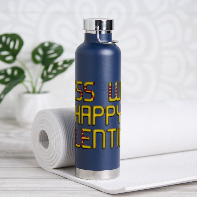 Bouteille D'eau Heureuse Sainte-Valentin Devine Quoi. (Yoga)