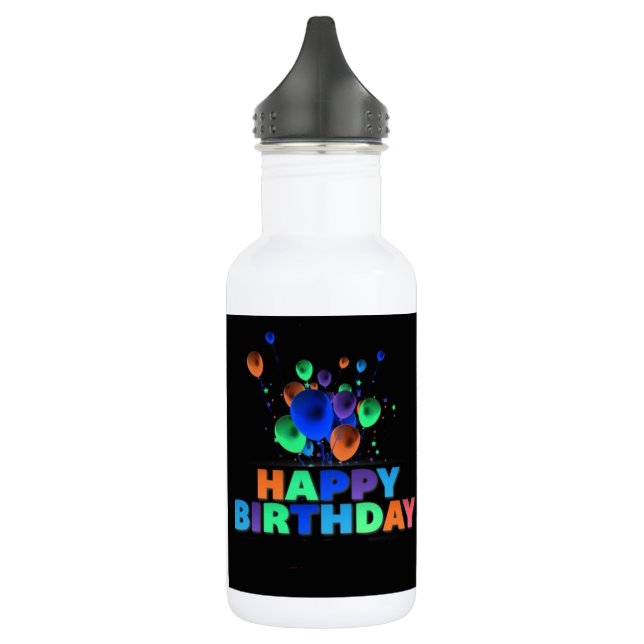 BOUTEILLE D'EAU ****HEUREUX JOYEUX ANNIVERSAIRE*** (Gauche)