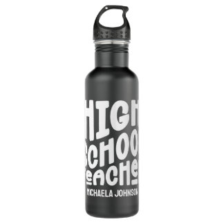 Bouteille D'eau High School Teacher Minimalist Text Design