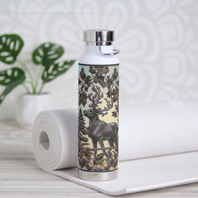 Bouteille D'eau "Hiver lunatique" (Yoga)