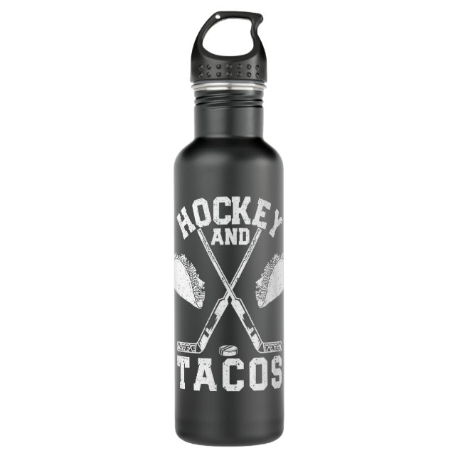 Bouteille D'eau Hockey sur glace amusant joueur mexicain sports d' (Devant)