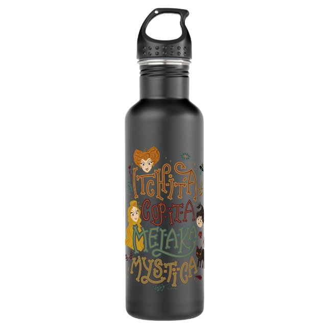 Bouteille D'eau Hocus Pocus Mystique Spell Incantation (Devant)