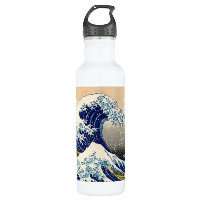 Bouteille D'eau Hokusai la grande vague (Devant)