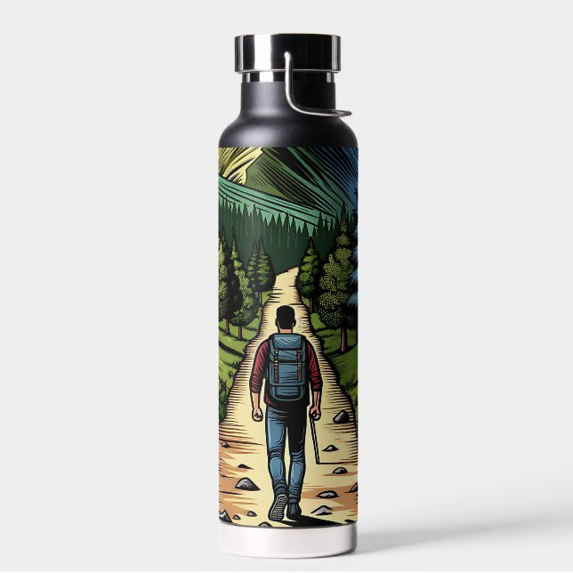 Bouteille D'eau Homme Randonnée des sentiers (Gauche)