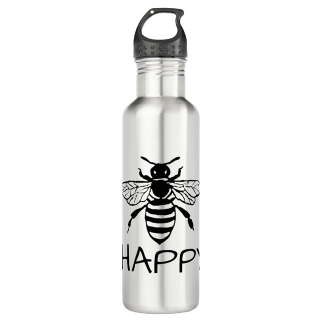 Bouteille D'eau Honey Bee/ Be Happy (Devant)