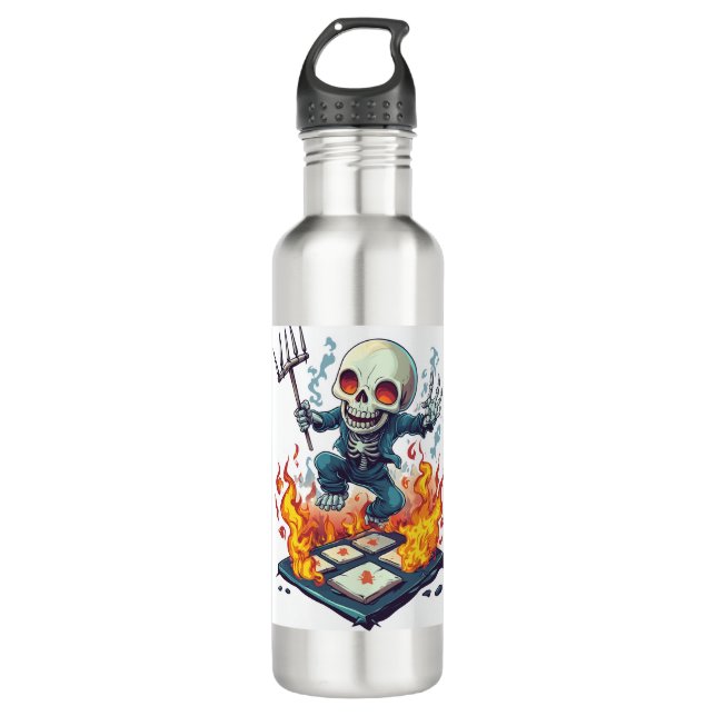 Bouteille D'eau Hopscotch from Hell � Funny Demon Skull (Devant)