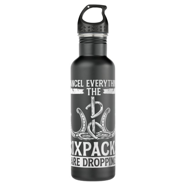 Bouteille D'eau Horseshoe Pitching Tournament Annuler Sixpack Toss (Devant)