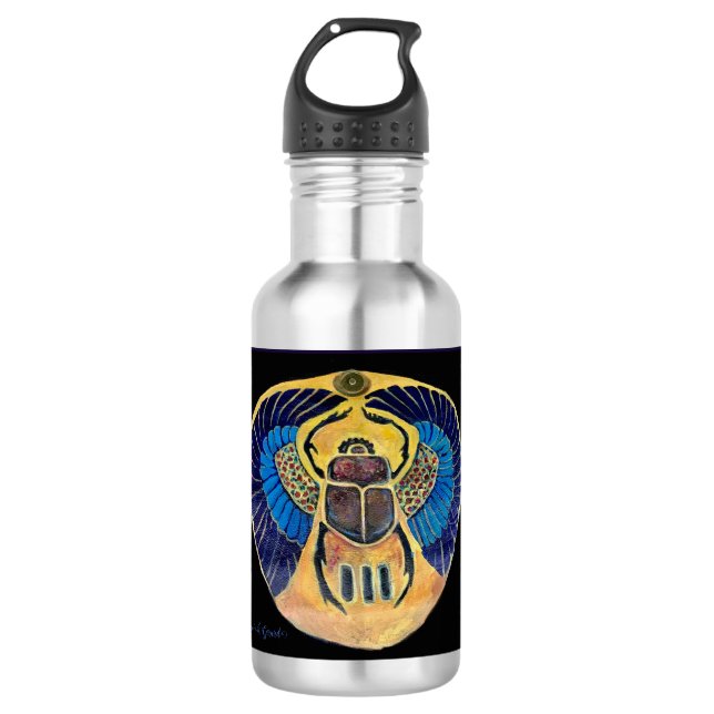 Bouteille D'eau Horus Hawk Falcon Scarab Égypte Maureen Girard (Devant)